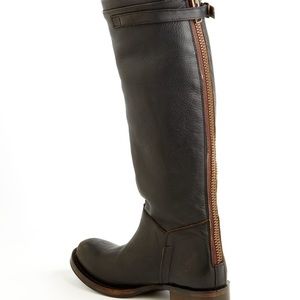 Ash Scott Leather Distressed Riding Boots